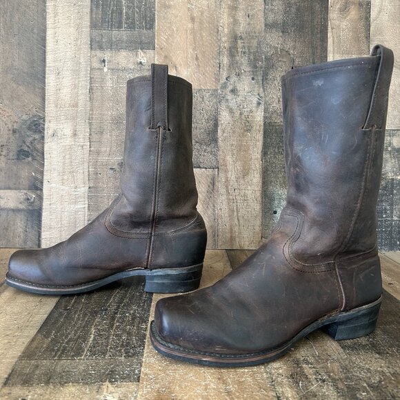 Frye 700 Square Toe Wide Boots Mens 12 W - Picture 2 of 12